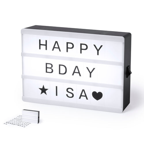 Petite boîte lumineux -lightbox- avec corps rétro-éclairé par 4 LED - Cinemax Personnalise