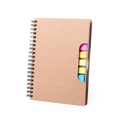 Cahier à spirale avec couvertures en carton recyclé - Tiblan Personnalise