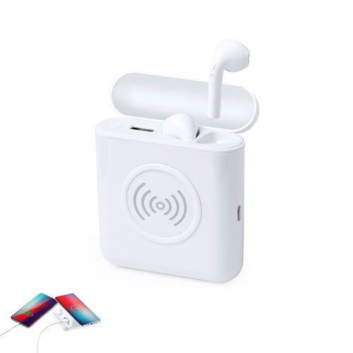 Casque intraural avec batterie auxiliaire externe et charge sans fil - Molik Personnalise