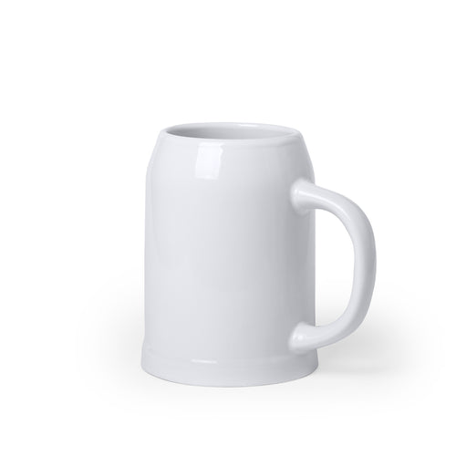 Tasse dite Mug à bière en céramique au fini blanc élégant - Tilton Personnalise
