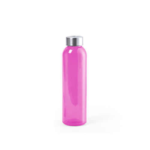 Bidon en verre de haute qualité, capacité 500ml, avec corps de finition transparent en matériau sans BPA et bouchon à vis en acier inox - Terkol Personnalise