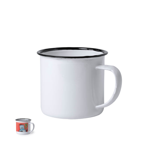 Mug en métal de conception rétro avec une capacité de 380 ml - Kantol Personnalise
