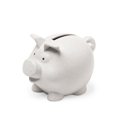 Tirelire en forme de cochon et composé de bambou, pour économiser de l'argent tout en prenant soin de l'environnement - Darfil Personnalise