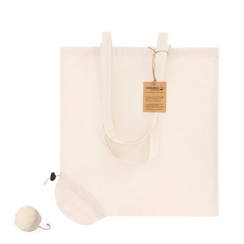 Sac pliable gamme éco-frienldy en coton biologique de 120 g / m2 - Nepax Personnalise