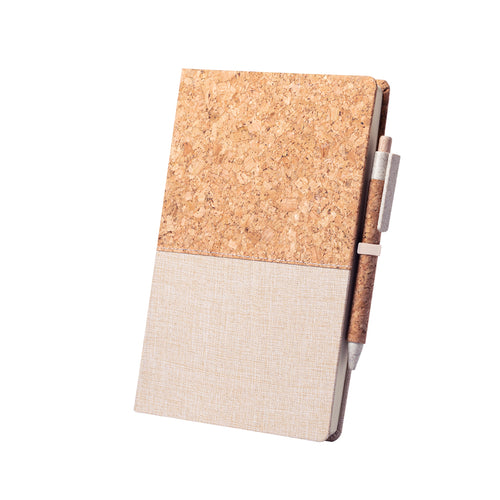 Carnet A5 avec stylo à bille éco-friendly - Brastel Personnalise