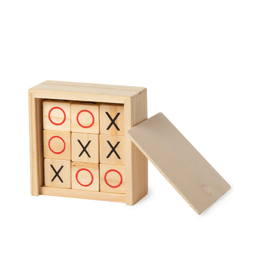 Jeu de société en bois, présenté dans un coffret individuel en bois avec couvercle coulissant - Grapex Personnalise
