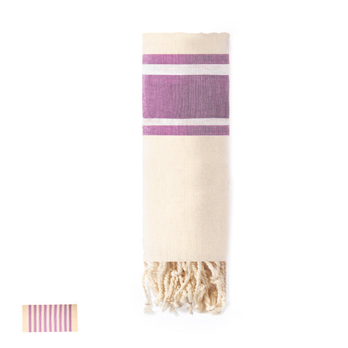 Pareo serviette 2 en 1 en coton bio, 100% coton bio, de 110g /m2, d'une dimension de 180 x 90 cm - Yistal Personnalise