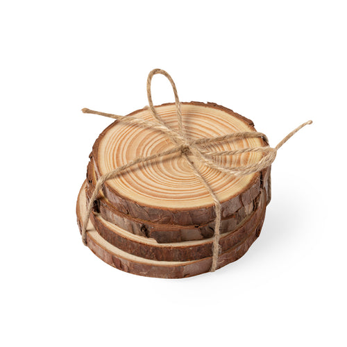 Ensemble de sous-verres en pin naturel - Yantic Personnalise