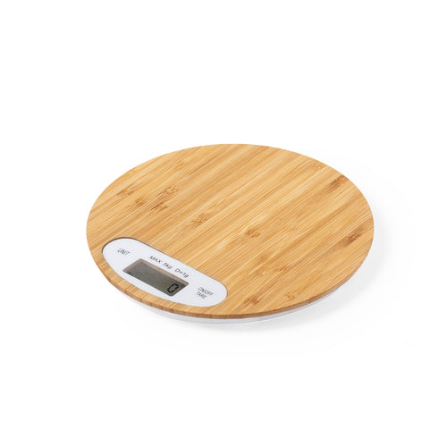 Balance de cuisine en bambou poli - Hinfex Personnalise
