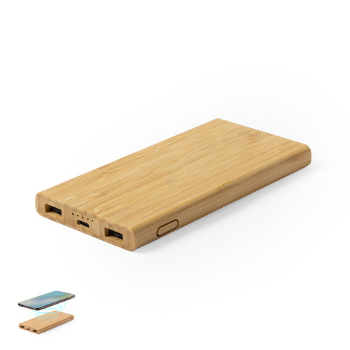 Batterie externe 6 000 mAh avec chargeur sans fil intégré - Kalery Personnalise