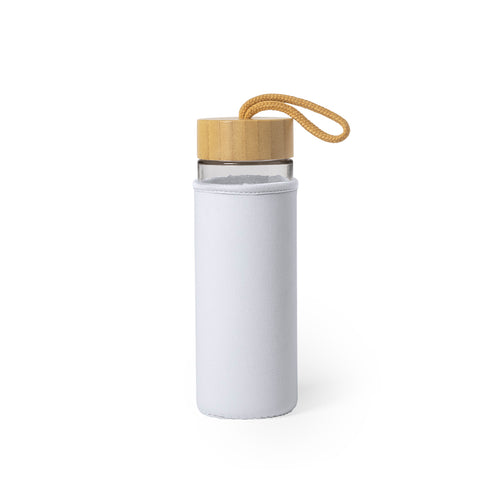 Gourde en verre et bambou de la collection gamme éco-friendly - Lurok Personnalise