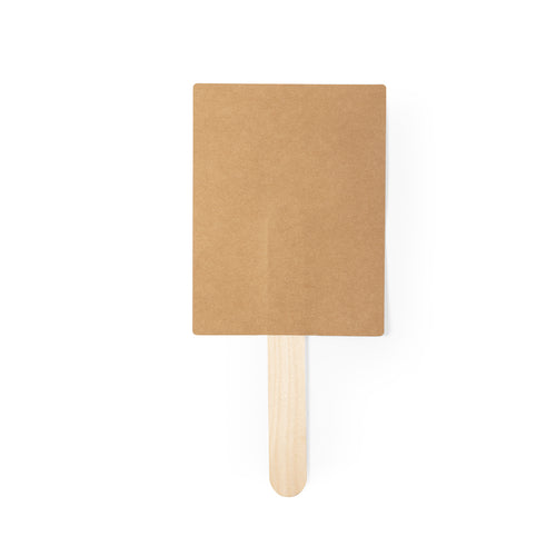 Pai Pai de la ligne nature en carton recyclé, avec manche en bois - Lelex Personnalise