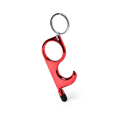 Porte-clés anti-contact hygiénique avec stylo et stylet intégrés - Cimak Personnalise