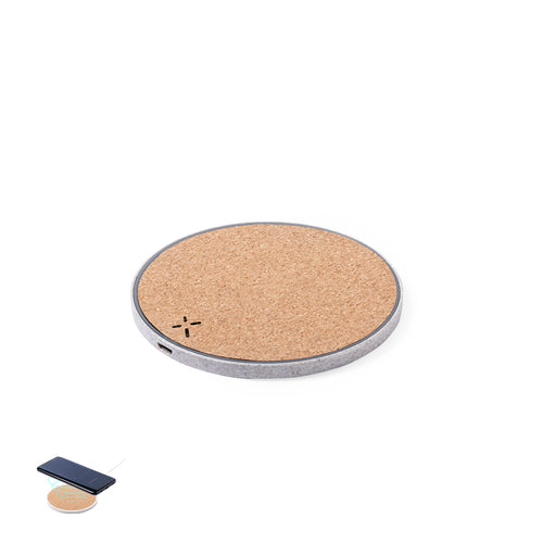 Chargeur de ligne naturelle sans fil de 10W et conception circulaire - Livor Personnalise