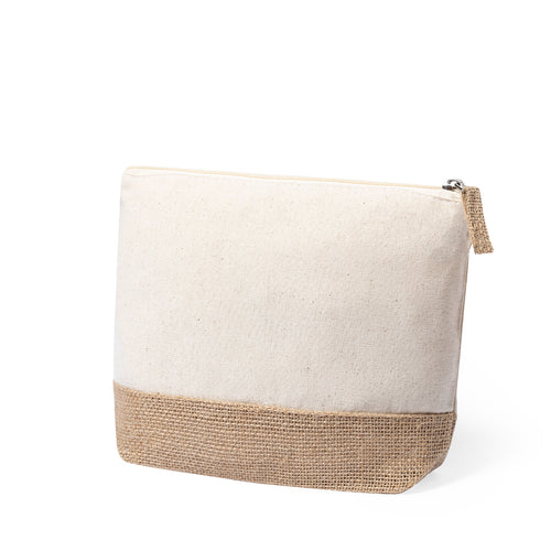 Trousse de ligne naturelle en combinaison de jute laminé et de coton naturel - Tays Personnalise