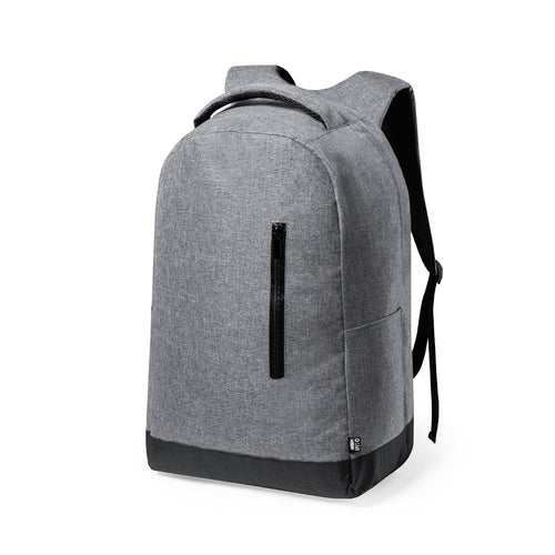 Sac à dos d’affaires anti-vol ligne nature et résistant 600D RPET effet de mélange, fabriqué à partir de plastique recyclé pour promouvoir la réutilisation des déchets plastiques et de contribuer à la durabilité de...