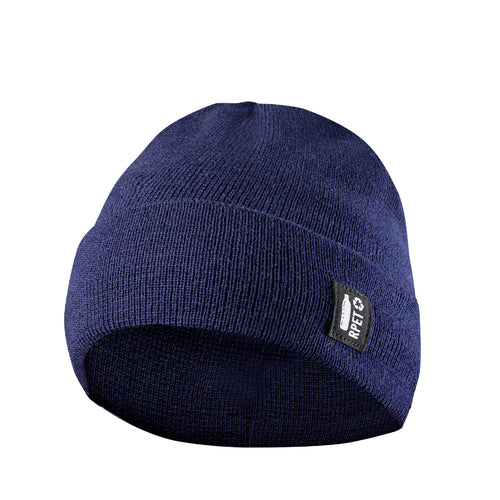 Bonnet de ligne naturelle doux et chaud en polyester RPET, fabriqué à partir de plastique recyclé pour promouvoir la réutilisation des déchets plastiques et contribuer à la durabilité de la planète - Hetul Personnalise
