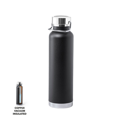 Gourde thermique en acier inoxydable, avec double paroi et isolation sous vide en cuivre - Staver Personnalise