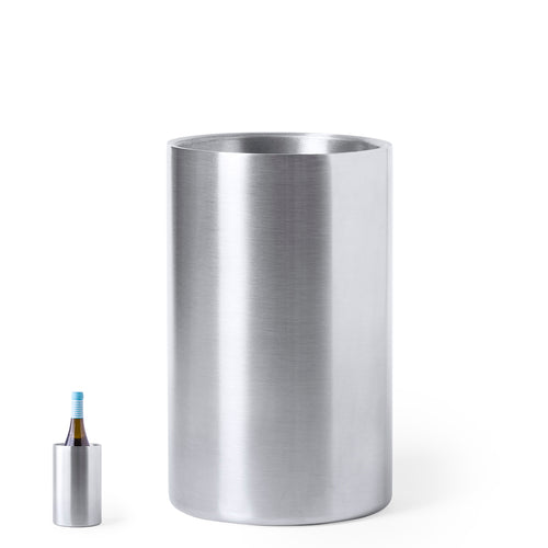 Refroidisseur, en acier inoxydable mat, pour 1 bouteille - Nohan Personnalise
