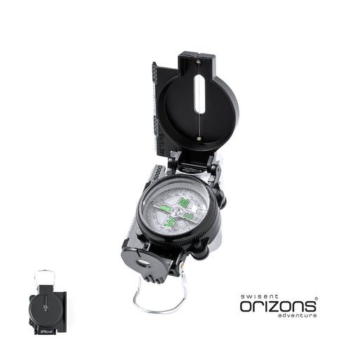 Boussole Orizons de haute précision en aluminium résistant avec clip de fixation - Saida Personnalise