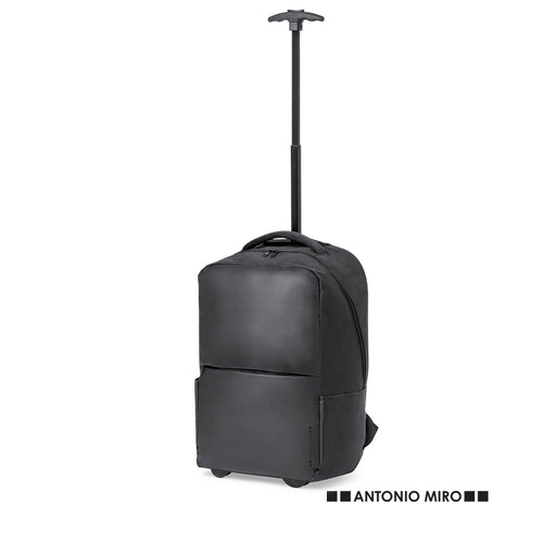 Sac à dos trolley Antonio Miró, en polyester 300D résistant avec des finitions noires - Gibut Personnalise