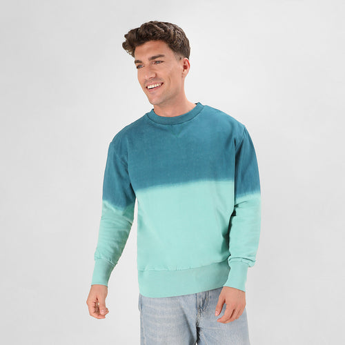 Sweat-shirt unisexe bicolore avec un effet délavé et teint en pièce, ce qui rend chaque pièce unique et irremplaçable - Truyi Personnalise