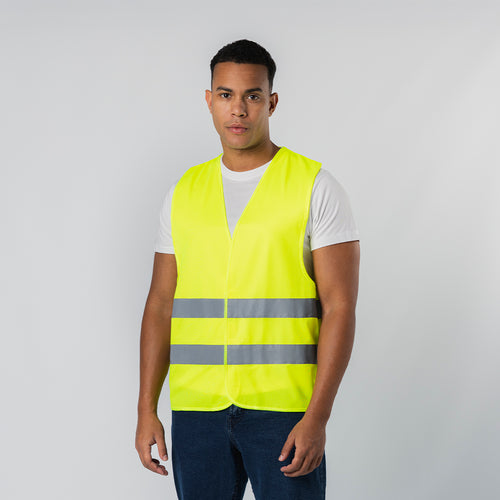 Gilet réfléchissant à haute visibilité, homologué selon les normes de sécurité CE: ISO 20471 - Kross Personnalise