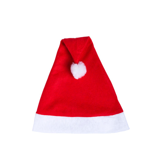 Joyeux bonnet de Noel avec un design classique en polyester lisse - Papa Noel Personnalise