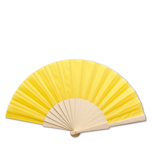 Éventail de ligne nature avec tissu en polyester 190T - Folklore Personnalise