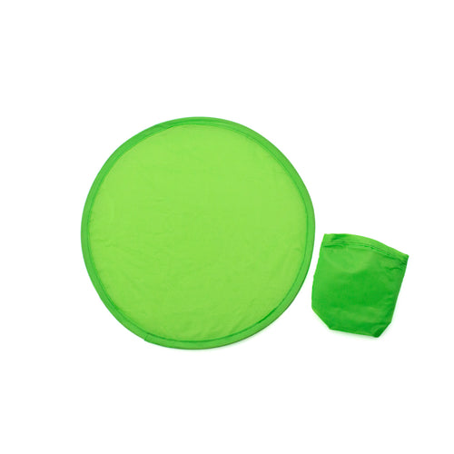 Frisbee pliable en polyester aux couleurs vives, avec boîtier assorti individuel et système de pliage facile pour une taille compacte - Watson Personnalise