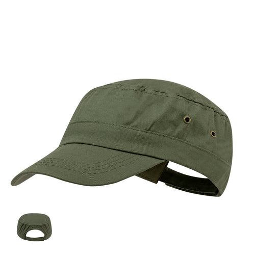 Casquette de type militaire en coton peigné - Saigón Personnalise