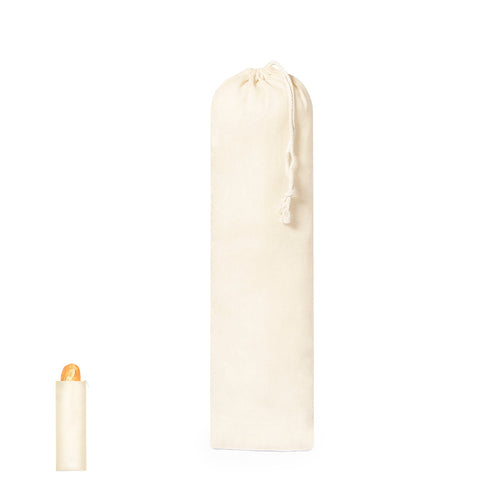 Sac à pain en coton naturel avec fermeture par cordon assorti - Bread Personnalise